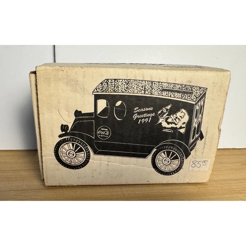 1920 Coca Cola Seasons Greetings Santa Panel Delivery Truck BANK OKLA ERTL #1363